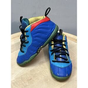 Nike‎ Little Posite One Blue Multi PS Toddler Infant Size 10C